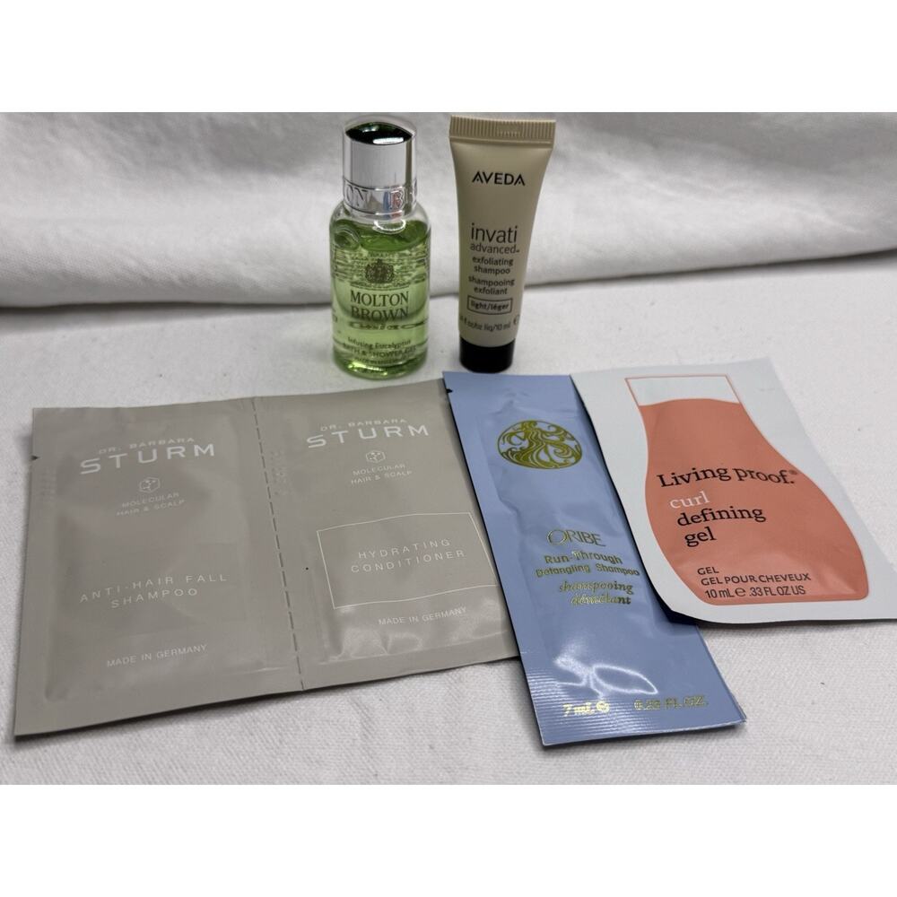 Lot of 5 Hair Care Cosmetic Travel Sample Sizes